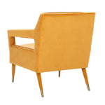 Safavieh Mara Tufted Accent Chair , ACH4505 - Marigold/Gold