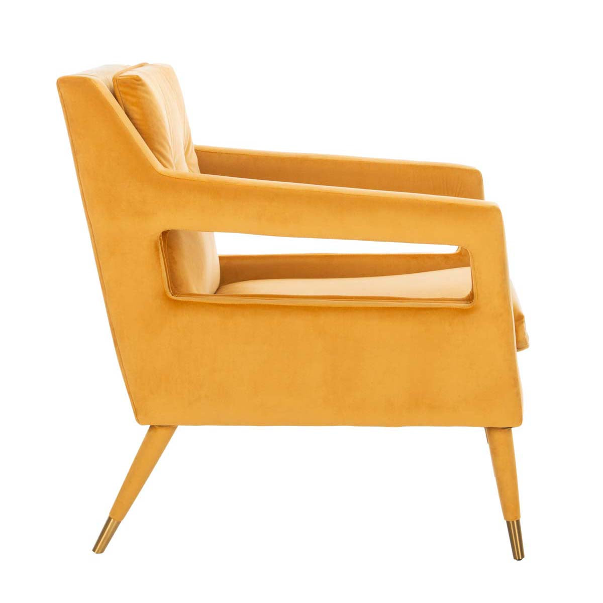 Safavieh Mara Tufted Accent Chair , ACH4505 - Marigold/Gold