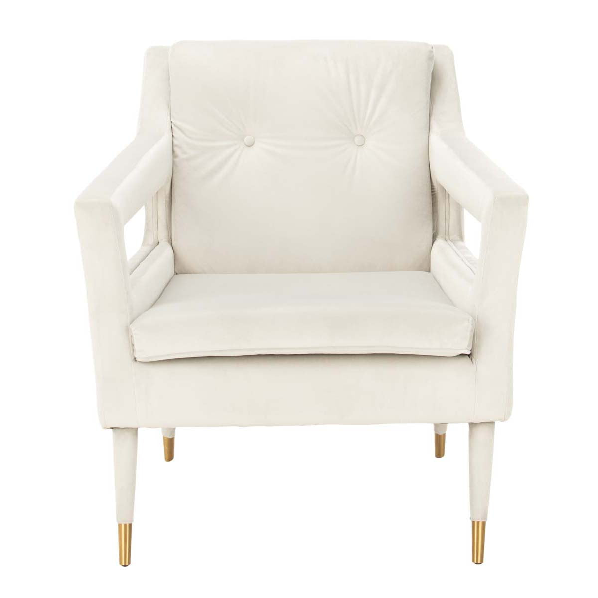 Safavieh Mara Tufted Accent Chair , ACH4505 - Silver/Gold