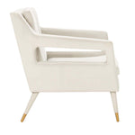 Safavieh Mara Tufted Accent Chair , ACH4505 - Silver/Gold