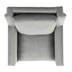 Safavieh Astrid Mid Century Arm Chair , ACH4507 - Stone Velvet/Natural
