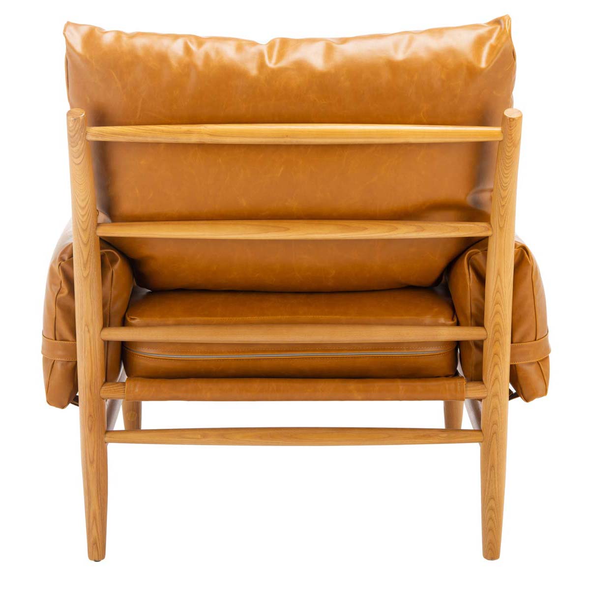 Safavieh Oslo Mid Century Arm Chair, ACH4509 - Caramel/Natural