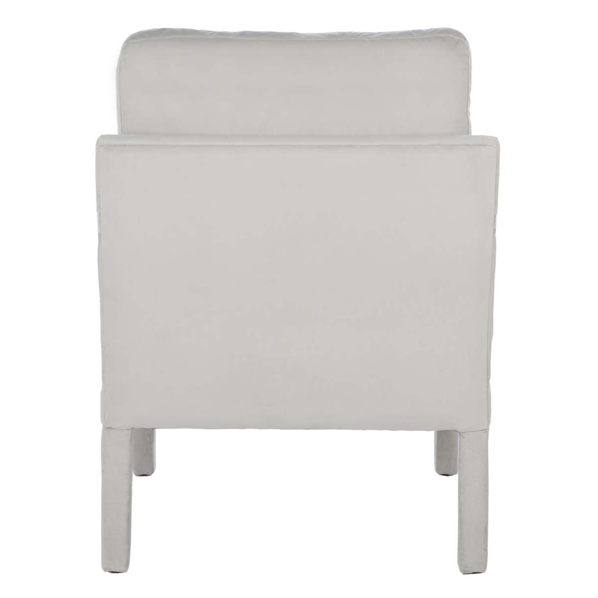 Safavieh Genoa Upholstered Arm Chair , ACH4510 - Light Grey Velvet
