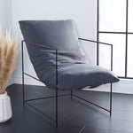 Safavieh Portland Pillow Top Accent Chair , ACH4511 - Grey / Black