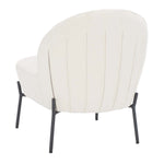 Safavieh Brax Petite Slipper Chair , ACH5101 - Cream / Black