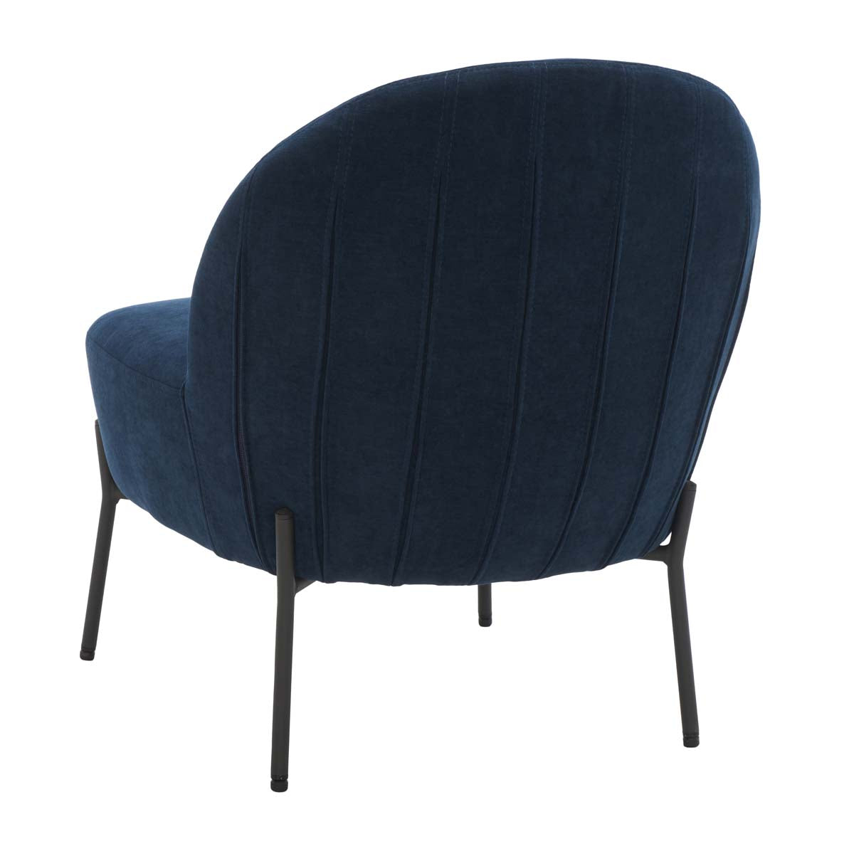 Safavieh Brax Petite Slipper Chair , ACH5101 - Navy / Black