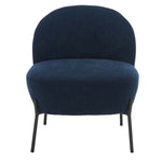 Safavieh Brax Petite Slipper Chair , ACH5101 - Navy / Black