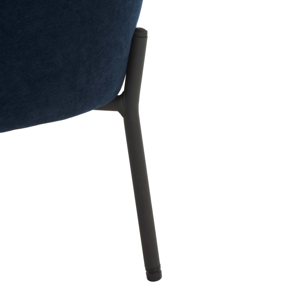 Safavieh Brax Petite Slipper Chair , ACH5101 - Navy / Black