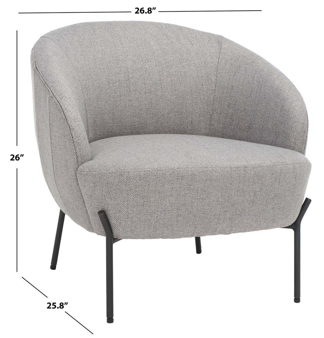 Safavieh Emmi Upholstered Accent Chair , ACH5102 - Grey / Black