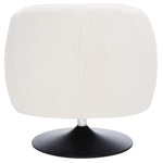 Safavieh Ezro Upholstered Accent Chair , ACH5105 - Cream / Black