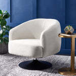 Safavieh Ezro Upholstered Accent Chair , ACH5105 - Cream / Black