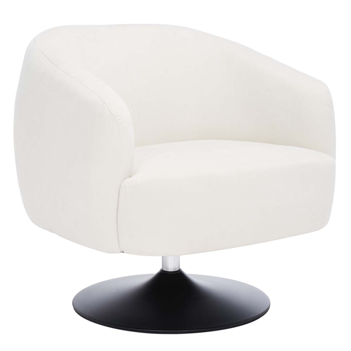Safavieh Ezro Upholstered Accent Chair , ACH5105 - Cream / Black