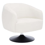Safavieh Ezro Upholstered Accent Chair , ACH5105 - Cream / Black