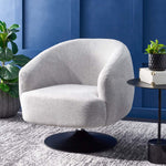 Safavieh Ezro Upholstered Accent Chair , ACH5105 - Light Grey / Black