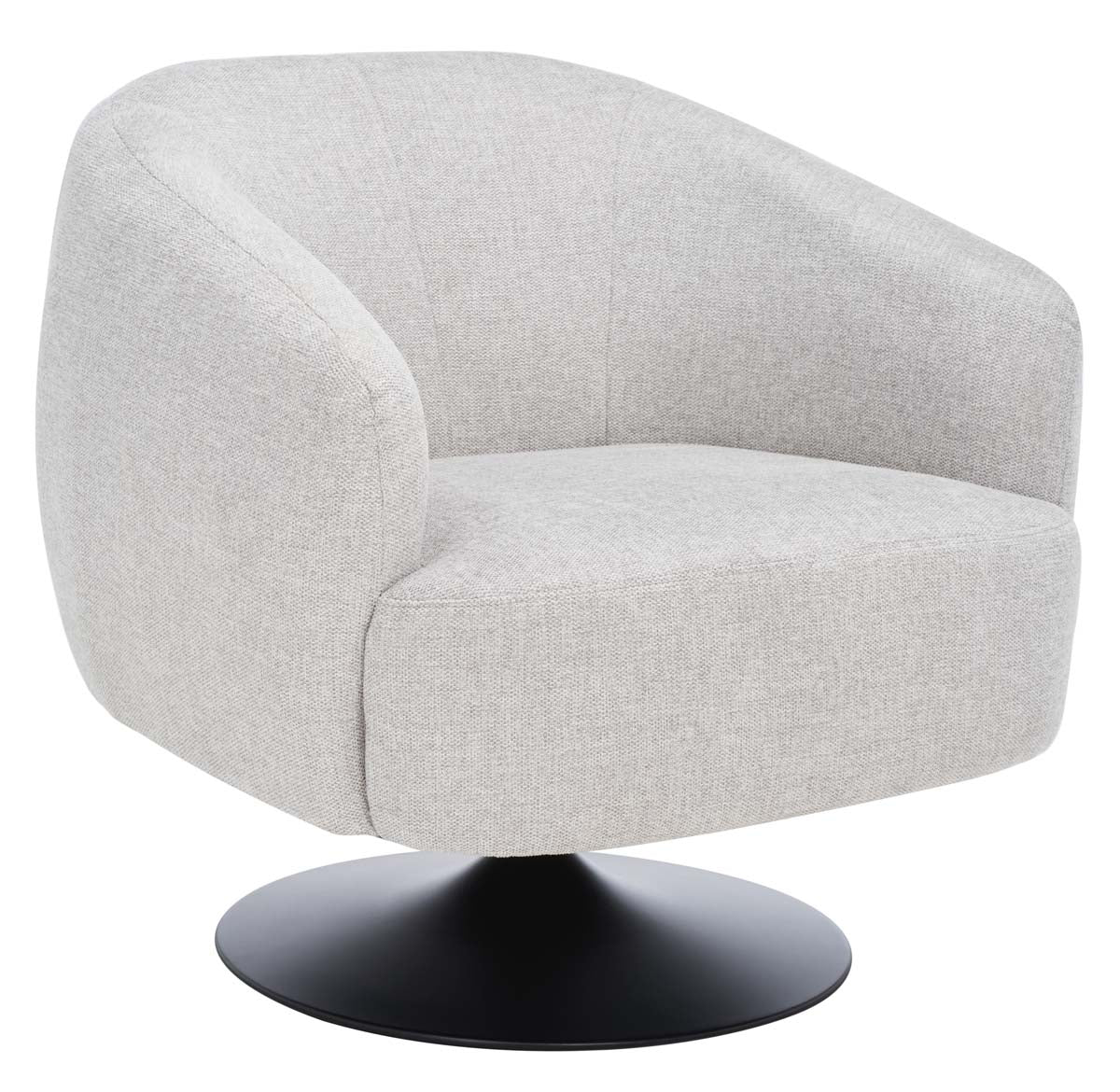 Safavieh Ezro Upholstered Accent Chair , ACH5105 - Light Grey / Black