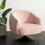 Safavieh Ezro Upholstered Accent Chair , ACH5105 - Blush / Black