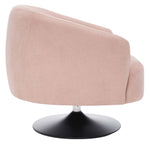 Safavieh Ezro Upholstered Accent Chair , ACH5105 - Blush / Black
