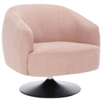 Safavieh Ezro Upholstered Accent Chair , ACH5105 - Blush / Black