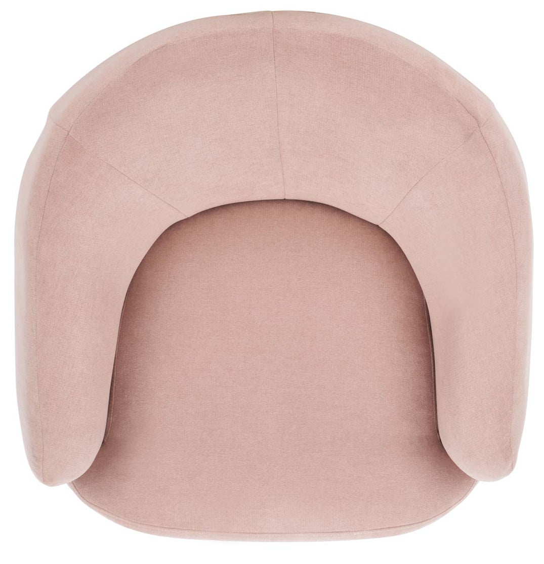 Safavieh Ezro Upholstered Accent Chair , ACH5105 - Blush / Black