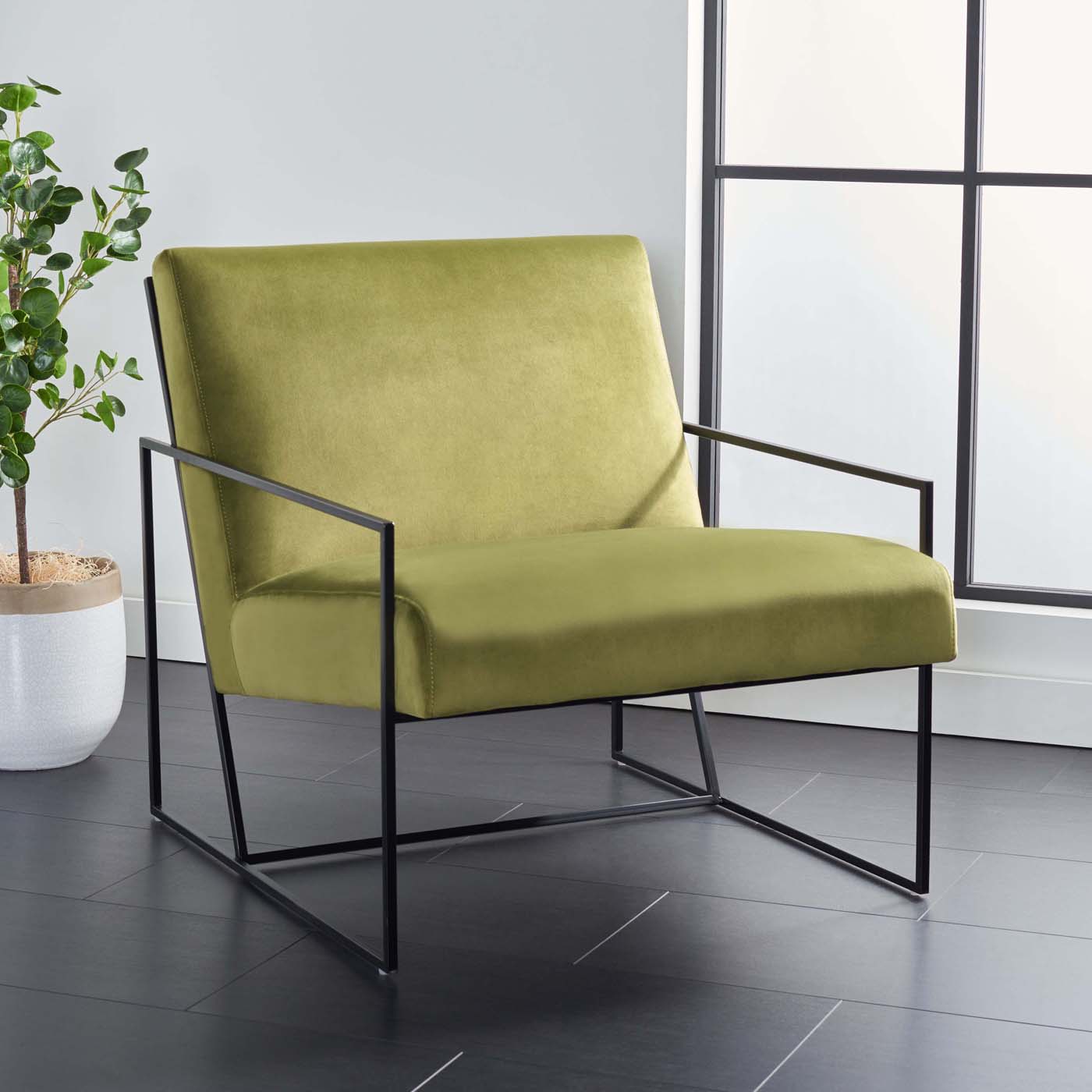 Safavieh Atheris Arm Chair , ACH5200 - Green / Black