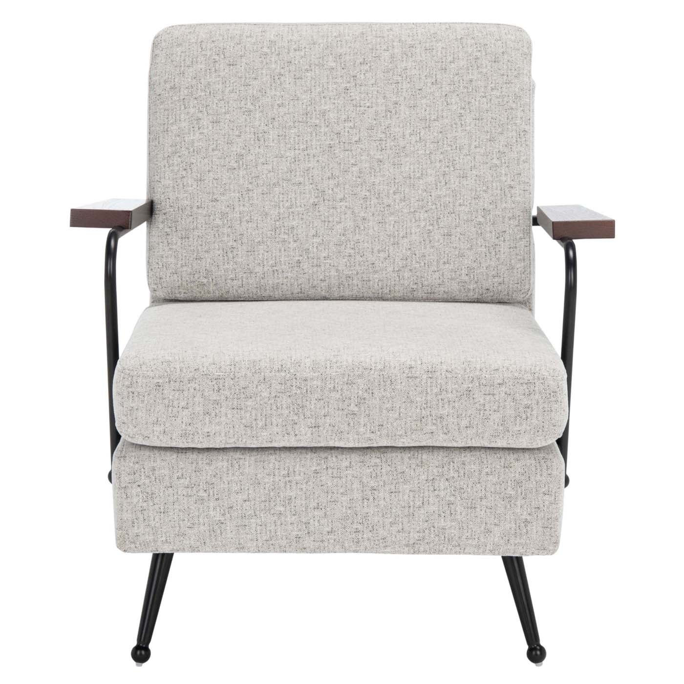 Safavieh Lohan Arm Chair , ACH5201 - Light Grey / Gold