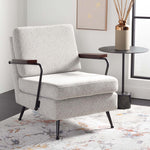 Safavieh Lohan Arm Chair , ACH5201 - Light Grey / Gold
