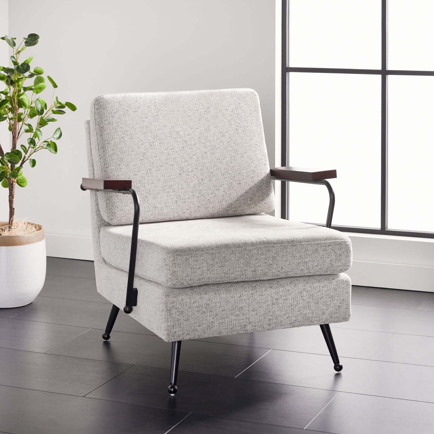 Safavieh Lohan Arm Chair , ACH5201 - Light Grey / Gold