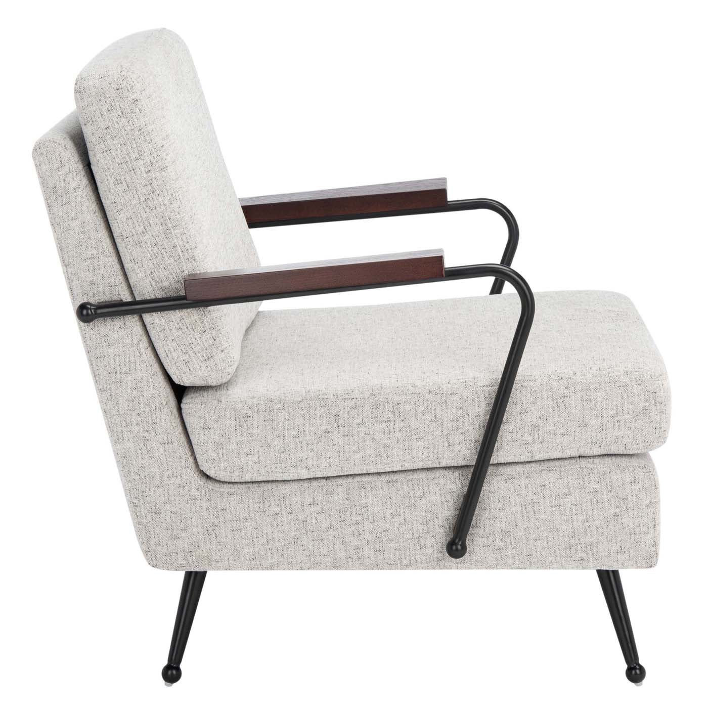 Safavieh Lohan Arm Chair , ACH5201 - Light Grey / Gold