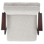 Safavieh Lohan Arm Chair , ACH5201 - Light Grey / Gold