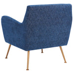 Safavieh Tilbrook Arm Chair , ACH5203 - Navy / Gold