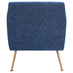 Safavieh Tilbrook Arm Chair , ACH5203 - Navy / Gold