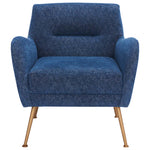 Safavieh Tilbrook Arm Chair , ACH5203 - Navy / Gold