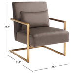 Safavieh Konomi Arm Chair , ACH5204 - Dark Taupe