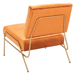 Safavieh Romilly Velvet Accent Chair , ACH6203 - Sienna / Gold