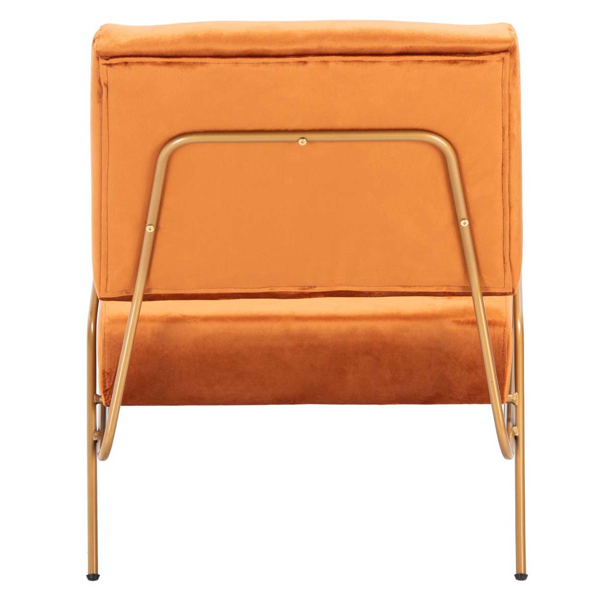 Safavieh Romilly Velvet Accent Chair , ACH6203 - Sienna / Gold