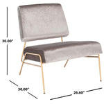 Safavieh Romilly Velvet Accent Chair , ACH6203 - Hazelwood / Gold