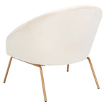 Safavieh Mandi Velvet Accent Chair , ACH6204 - Creme / Gold