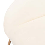 Safavieh Mandi Velvet Accent Chair , ACH6204 - Creme / Gold