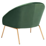 Safavieh Mandi Velvet Accent Chair , ACH6204 - Malachite Green / Gold