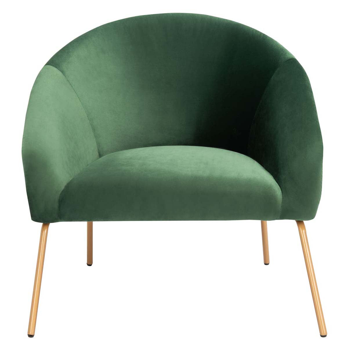 Safavieh Mandi Velvet Accent Chair , ACH6204 - Malachite Green / Gold