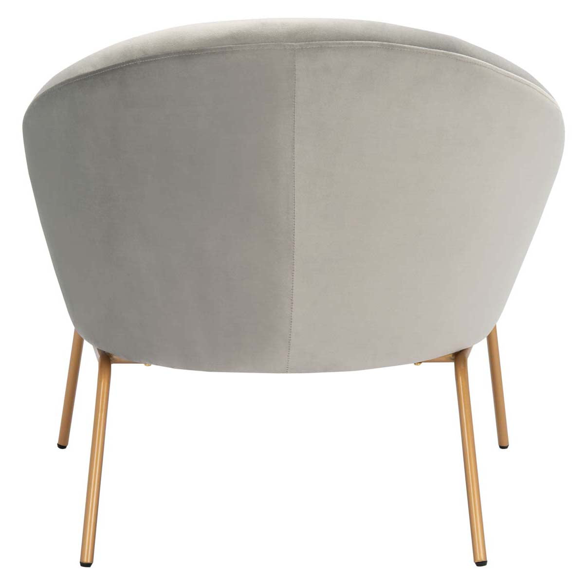 Safavieh Mandi Velvet Accent Chair , ACH6204 - Grey / Gold