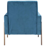 Safavieh Roald Sofa Accent Chair , ACH6209 - Prussian Blue / Antique Coffee