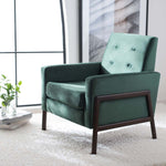 Safavieh Roald Sofa Accent Chair , ACH6209 - Malachite Green / Antique Coff