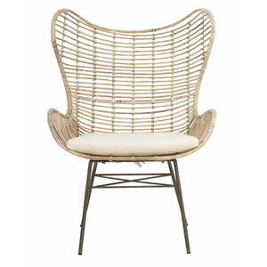 Safavieh Malia Rattan Wingback Armchair , ACH6500