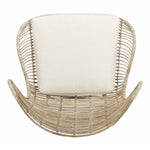 Safavieh Malia Rattan Wingback Armchair , ACH6500 - White Wash/White Cushion