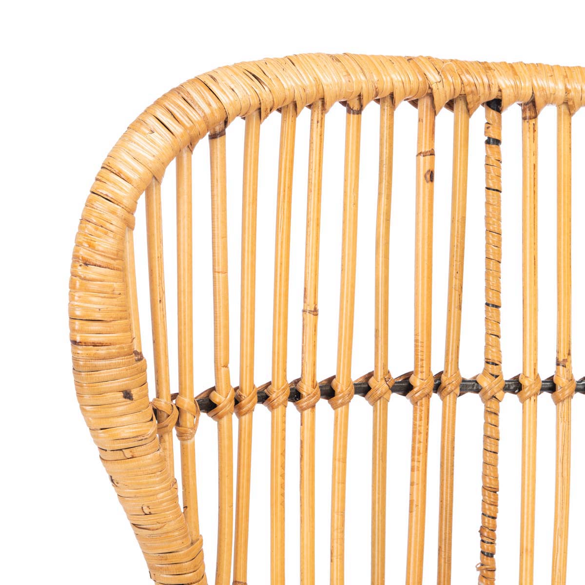 Safavieh Lenu Rattan Accent Chair With Cushion, ACH6510 - Natural/White/Black