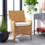 Safavieh Cristen Rattan Accent Chair With Cushion, ACH6513 - Natural/White