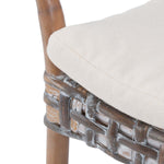 Safavieh Collette Rattan Accent Chair W/ Cushion , ACH6515 - Grey White Wash/ White