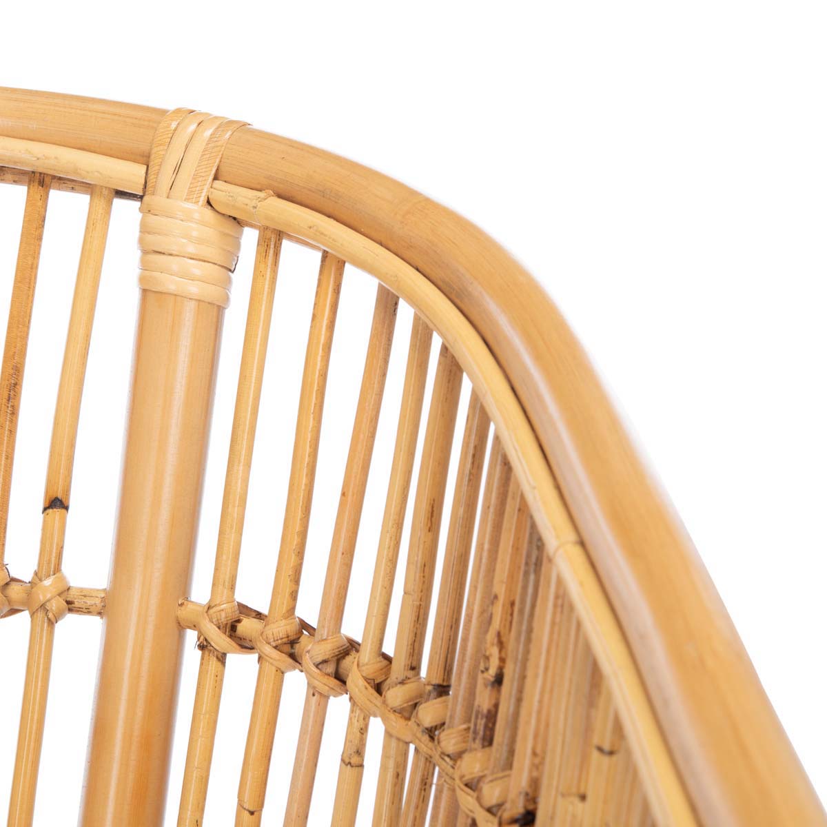 safavieh olivia rattan accent chair with cushion, ach6516 - Natural/White