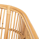 safavieh olivia rattan accent chair with cushion, ach6516 - Natural/White